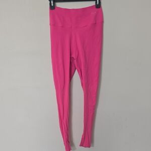 NUX Hot Pink High-Waist Leggings